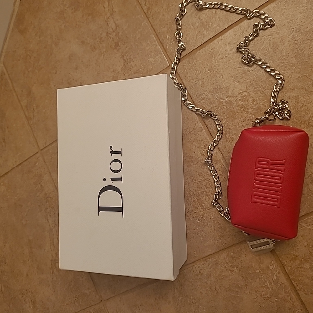 Dior pouch diy to crossbody bag new with box